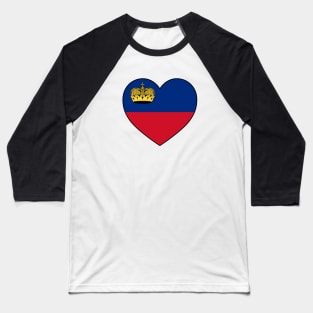 Heart - Liechtenstein Baseball T-Shirt